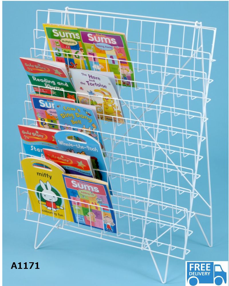 Wire book racks Lauren James Office Interiors Ltd
