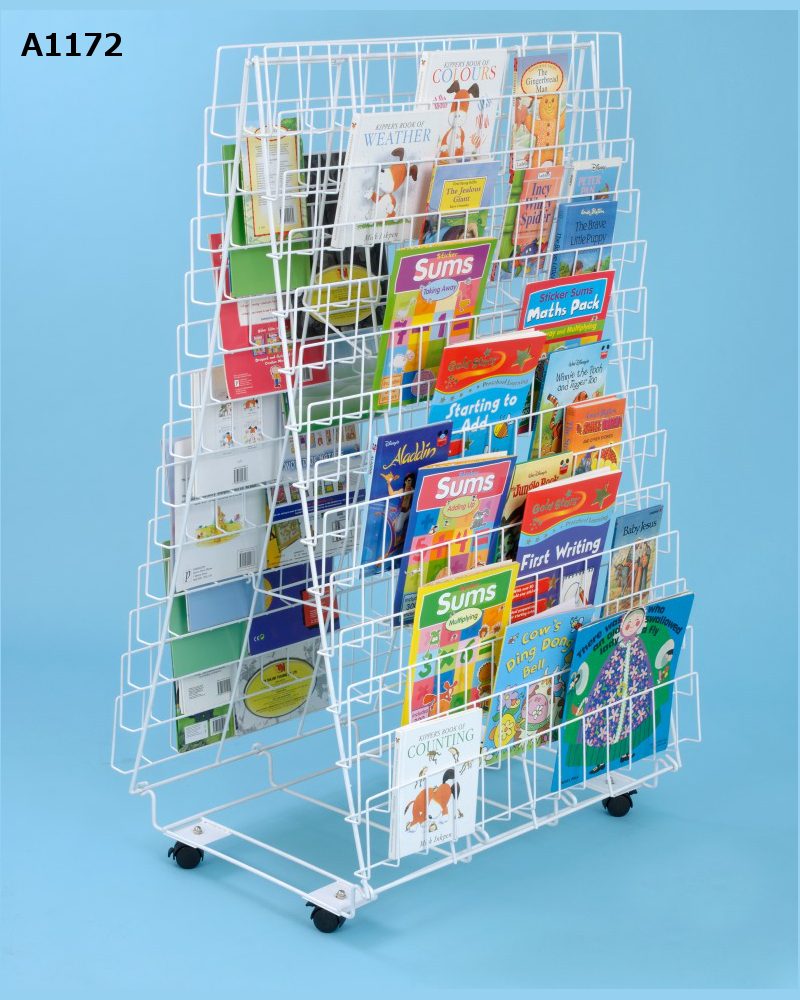 Wire book racks Lauren James Office Interiors Ltd