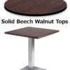 Solid beech tops