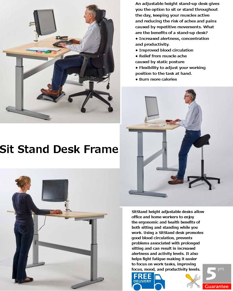 Sit Stand Desk Frame Lauren James Office Interiors Ltd