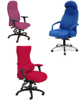 Back care chairs