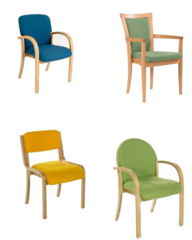 Wood frame chairs